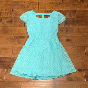 Aqua Skater Dress